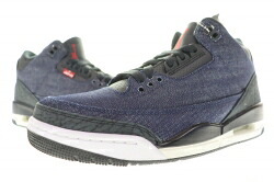 【中古】ナイキ NIKE &times; LEVI'S AIR JORDAN 3 RTR LSC INDIGO DENIM SP INFRARED 26cm IH7959-400 AJ3 リーバイス エア ジョーダン インディゴ デニム インフラレッド 【ブランド古着ベクトル】 ▲■260520 メンズ 【ベクトル 古着】 260520｜ベクトル プリマベーラ店