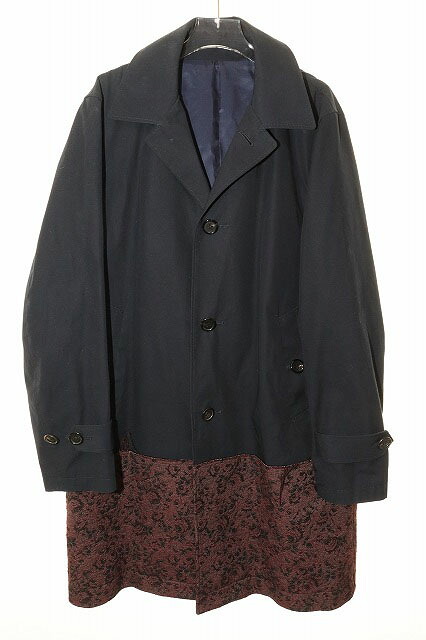 【中古】アンダー取りまかなう UNDERCOVER JOHN 17SS ゴブランうつり変わり 異原料品うつり変わり ステンカラー厚地の外套 大きさ 3 JUS4301 縛厚地の外套 米国海軍 【ブランド名古着ベクター】●260523 メンズ 【ベクター 古着】 260523