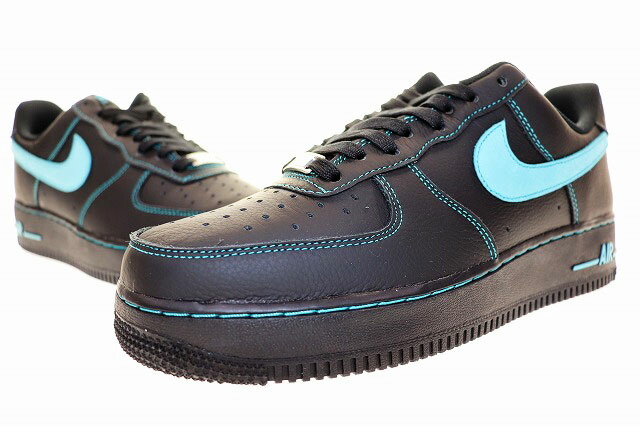 【中古】ナイキ NIKE AIR FORCE 1 \u002707 LV8 BLACK UN TIFFANY 2025 27.5珊 HQ2037-002 エア湖 フォース I 置き目 黒いこと アン ティファニー 黒 【ブランド名古着ベクター】▲■260525 メンズ 【ベクター 古着】 260525