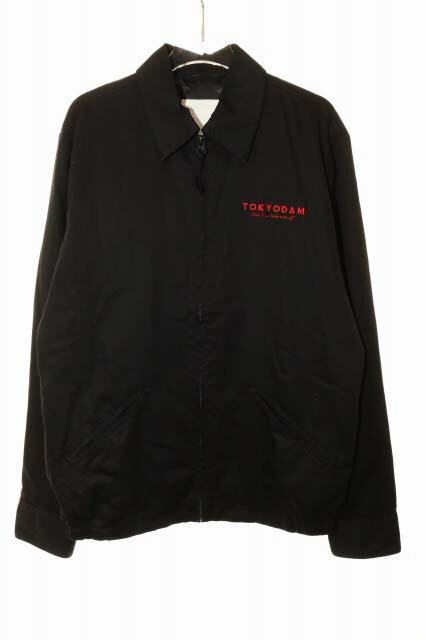 【中古】デンハム DENHAM  LEIGHTON SUKA JACKET SKULL JACKET BLACK XS レイトン スカジャン スカル 刺しゅう 上衣 黒いこと 黒 【ブランド名古着ベクター】●260522 メンズ 【ベクター 古着】 260522