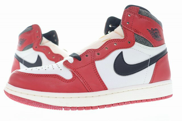 【中古】ナイキ NIKE AIR JORDAN 1 HIGH OG LOST＆FOUND CHICAGO 26.5珊 DZ5485-612 AJ1 エア湖 ジョーダン ご機嫌 ロストアンドファウンド 風の強い町 赤いこと 黒いこと 赤 黒 【ブランド名古着ベクター】 ▲■260522 メンズ 【ベクター 古着】 260522