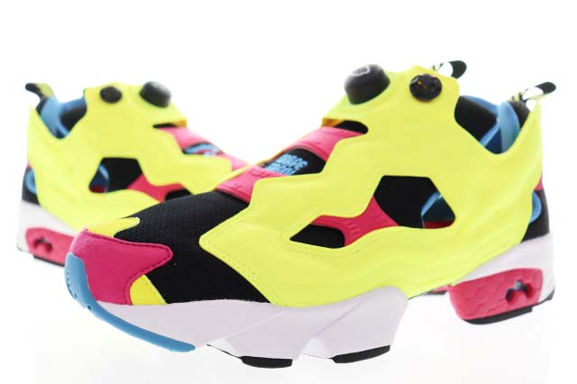 【中古】リーボック Reebok × SNKRDUNK × GRAPE BRAIN INSTAPUMP FURY 94 28糎 スニーカーダンク グレイプ 知恵袋 インスタ 揚水機 フューリー にぎるちゃん お化け揚水機 螢光 黄色 【ブランド名古着ベクター】▲■260527 メンズ 【ベクター 古着】 260527