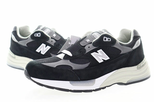 【中古】ニュー平衡にする NEW BALANCE DWIDTH BLACK 26.5珊 U992BK スエードクロス メッシュ スニーカー 黒いこと 黒 【ブランド名古着ベクター】 ▲■260530 メンズ 【ベクター 古着】 260602