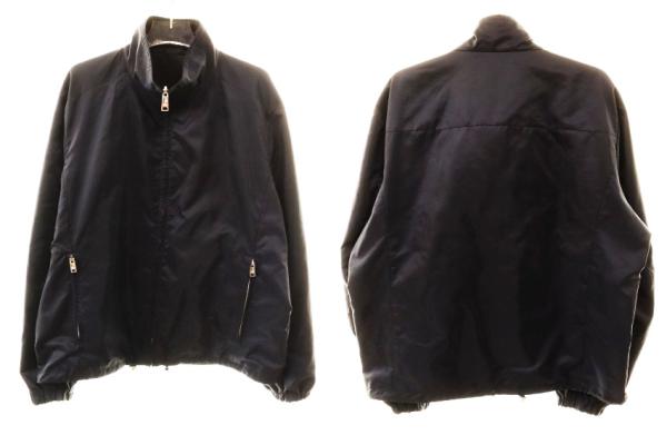 【中古】プラダ PRADA REVERSIBLE JACKET 大きさ 52 SGH057 ３角形 ロゴタイプ 一皿 リヴァーシブル ナイロン 上衣 【ブランド名古着ベクター】☆AA★260601 メンズ 【ベクター 古着】 260604