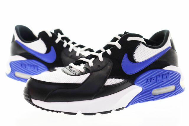【中古】ナイキ NIKE AIR MAX EXCEE BLACK WHITE GAME ROYAL 29糎 FQ8738-010 大気圏 マックス エクシー 置き目取りすてる スニーカー 青碧 青 【ブランド名古着ベクター】▲■260606 メンズ 【ベクター 古着】 260606
