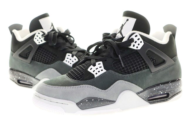 【中古】ナイキ NIKE AIR JORDAN 4 RETRO BLACK WHITE 28珊 FQ8138-002 AJ4 大気圏 ジョーダン レトロ 黒いこと 白いこと 黒 白 【ブランド名古着ベクター】▲260606 メンズ 【ベクター 古着】 260606