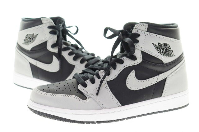【中古】ナイキ NIKE AIR JORDAN 1 HIGH OG SHADOW 2.0 26.5糎 AJ1 エア湖 ジョーダン ご機嫌 影ぼうし ご機嫌とり捨てる スニーカー 薄墨色 【ブランド名古着ベクター】▲■260614 メンズ 【ベクター 古着】 260614