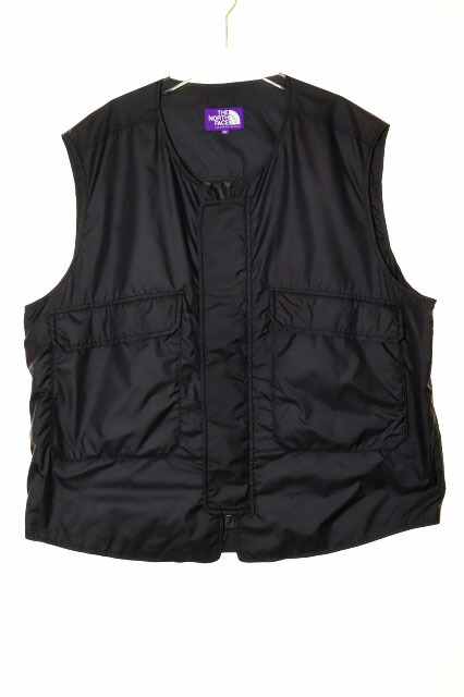 【中古】ザノースフェイス THE NORTH FACE PURPLE LABEL MOUNTAIN WIND VEST BLACK XL大いさ パープル 下げ札 御山 気流 より良い 黒いこと 黒 【ブランド名古着ベクター】260609 メンズ 【ベクター 古着】 260609