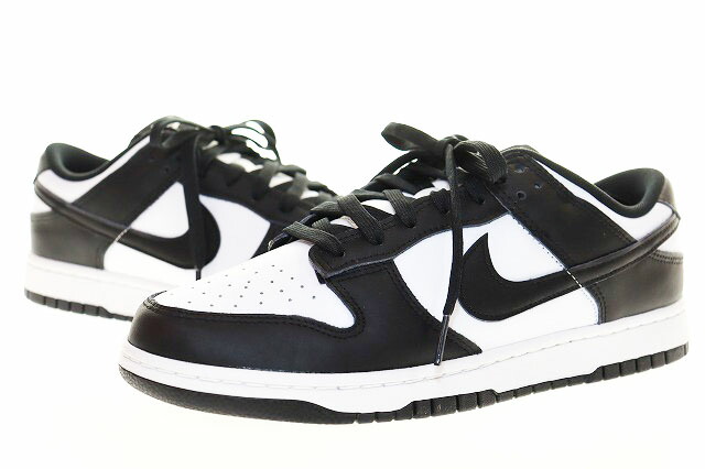 【中古】ナイキ NIKE DUNK LOW BLACK WHITE PANDA 28糎 ダンク 置き目 黒いこと 白いこと ジャイアントパンダ スニーカー 黒 白 【ブランド名古着ベクター】▲■260613 メンズ 【ベクター 古着】 260613