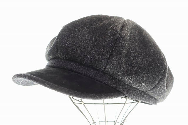 【中古】カシラ CA4LA TWEED CORDELL 10 BLACK Lサイズ キャスケット ツイード 帽子 ブラック 黒 【ブランド古着ベクトル】▲■260704 レディース 【ベクトル 古着】 260704|ベクトル プリマベーラ店
