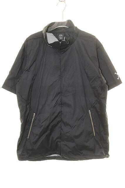 【中古】オークリー OAKLEY SKULL S/S AIRY WIND JACKET BLACK Lサイズ スカル ショート スリーブ エアリー ウインド ジャケット ブラック 黒 【ブランド古着ベクトル】●■260726 メンズ 【ベクトル 古着】 260728｜ベクトル プリマベーラ店