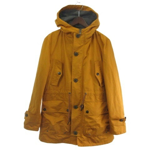 【中古】アクアスキュータム AQUASCUTUM マウンテンパーカ コート 中綿ライナー 2WAY 2209412009 マスタード 34 メンズ 【ベクトル 古着】 251013