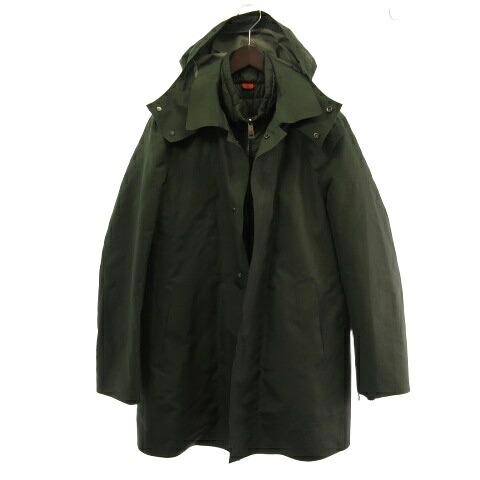 【中古】キーレッド KIRED CRUZ LORO Piana Starmsystem 3way ロロピアーナ フーデッド ジャケット 中綿ライナー コート カーキ 48 【ベクトル 古着】 251221