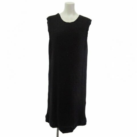 【中古】マルタンマルジェラ 1 Martin Margiela 1 ニットワンピース ロング ノースリーブ ツイード ウール 黒 ブラック S レディース 【ベクトル 古着】 260110｜ブランド古着ベクトルプレミアム店 19,800円