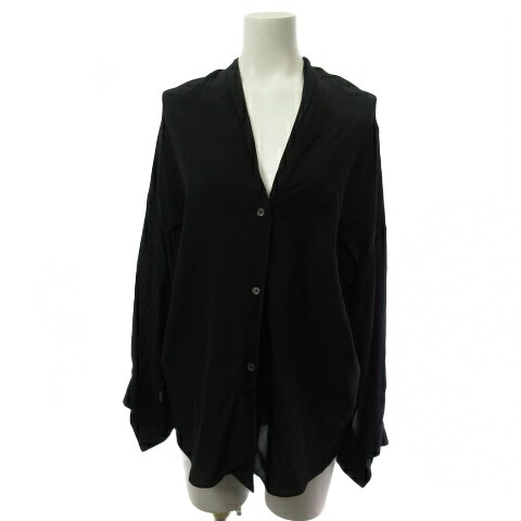 【中古】マルニ MARNI シースルー シャツ ブラウス 長袖 ブラック 黒 40 レディース 【ベクトル 古着】 260206