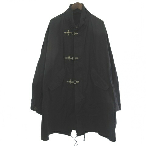 【中古】エッセイ ESSAY ES14J-03 MODS COAT ファイヤーマン モッズコート ジャケット コットン ナイロン 黒 ブラック 3 メンズ 【ベクトル 古着】 260208