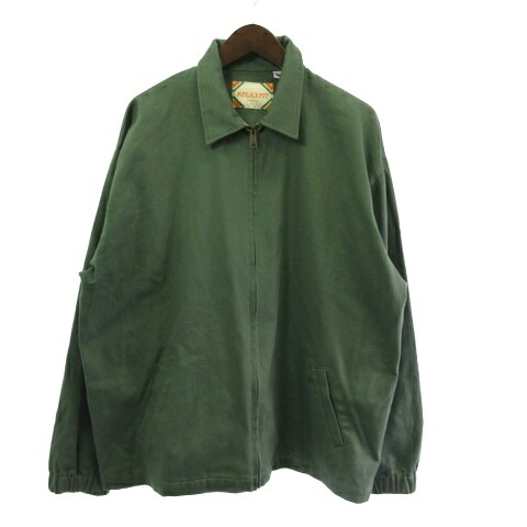 【中古】リラックスフィット RELAX FIT by SUPER MARKET ジャケット ミリタリー ジップアップ カーキ ■GY28 メンズ 【ベクトル 古着】 260216 7,931円