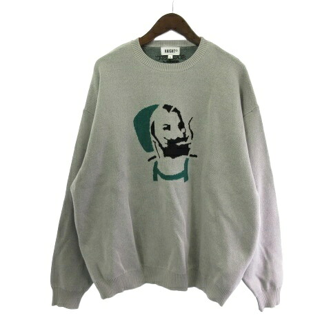 【中古】ヘイト HAIGHT ニット セーター ZZ UNCLE SWEATER プルオーバー グレー XL ■GY28 メンズ 【ベクトル 古着】 260216