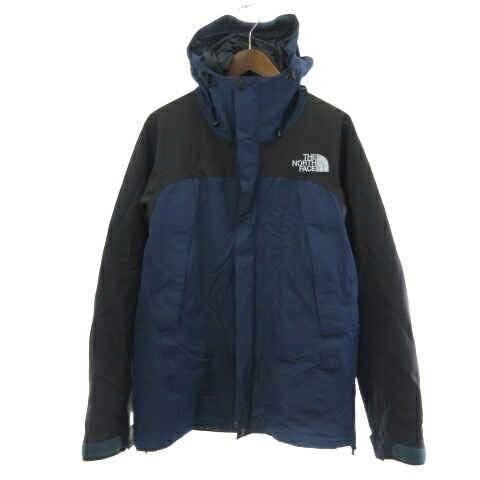 【中古】ザノースフェイス THE NORTH FACE NP61540 MOUNTAIN JACKET GORE-TEX ゴアテックス お山上衣 お山パーカー 米国海軍 紺 L  メンズ 【ベクター 古着】 260220