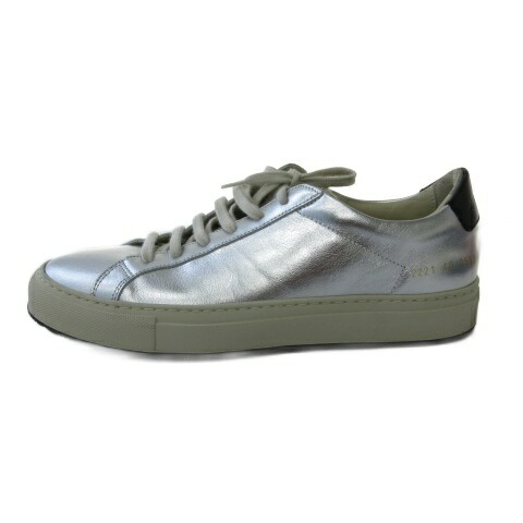 【中古】コモンプロジェクト COMMON PROJECTS RETRO LOW メタリック ローカットスニーカー しろがね色 40 25.5糎 メンズ 【ベクター 古着】 260225