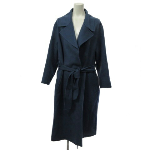 【中古】アイシービー iCB 25AW WoolRever ロングコート ウール カシミヤ ブルー 9 SCCYGW0404 レディース 【ベクトル 古着】 260307