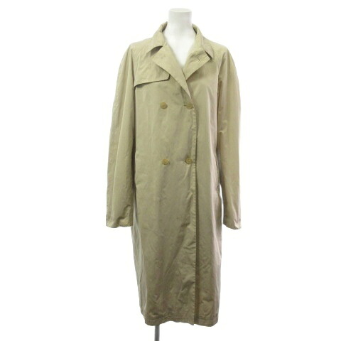 【中古】ジルサンダー JIL SANDER スプリングコート ロング コットン ベージュ 38 レディース 【ベクトル 古着】 260403