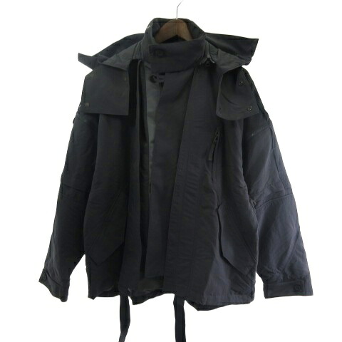 【中古】グーピーメイド GOOPiMADE (A)crypsis エイ・クライプシス 美品 DUET R-Shield Space Parka Jacket D-AGAVE 上衣 暗灰色薄墨色 3 メンズ 【ベクター 古着】 260405