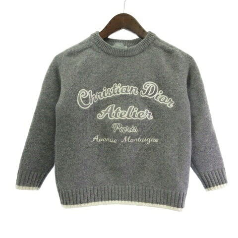 【中古】クリスチャンディオール Dior 2SBK24PULA キッズ 編み物 ティーシャツ ティーシャツ 薄墨色 10 140 キッズ 【ベクター 古着】 260417