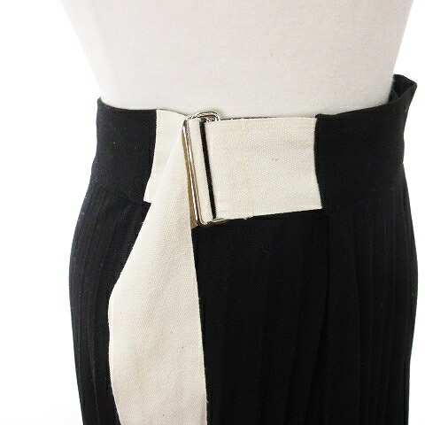 中古】ラインヴァンド LEINWANDE Pleats Wrapped Skirt プリーツラップ