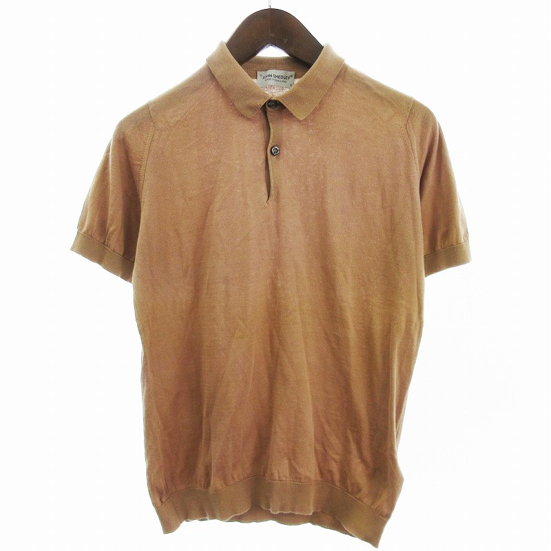 ジョンスメドレー JOHN SMEDLEY CA45550 ポロシャツ 茶 S ジョンスメドレー JOHN SMEDLEY JOHN SMEDLEY ニット ポロシャツ