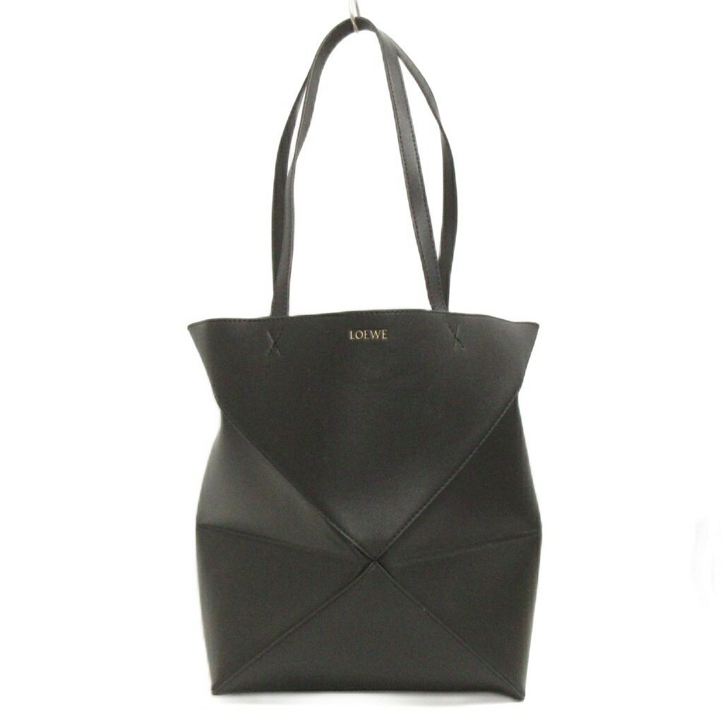 極美品　ロエベ　パズルフォルド　ミニ　ハンドバッグ　ショルダー　2way　黒 LOEWE ロエベ ショルダーバッグ PUZZLE EDGE MINI パズル エッジ