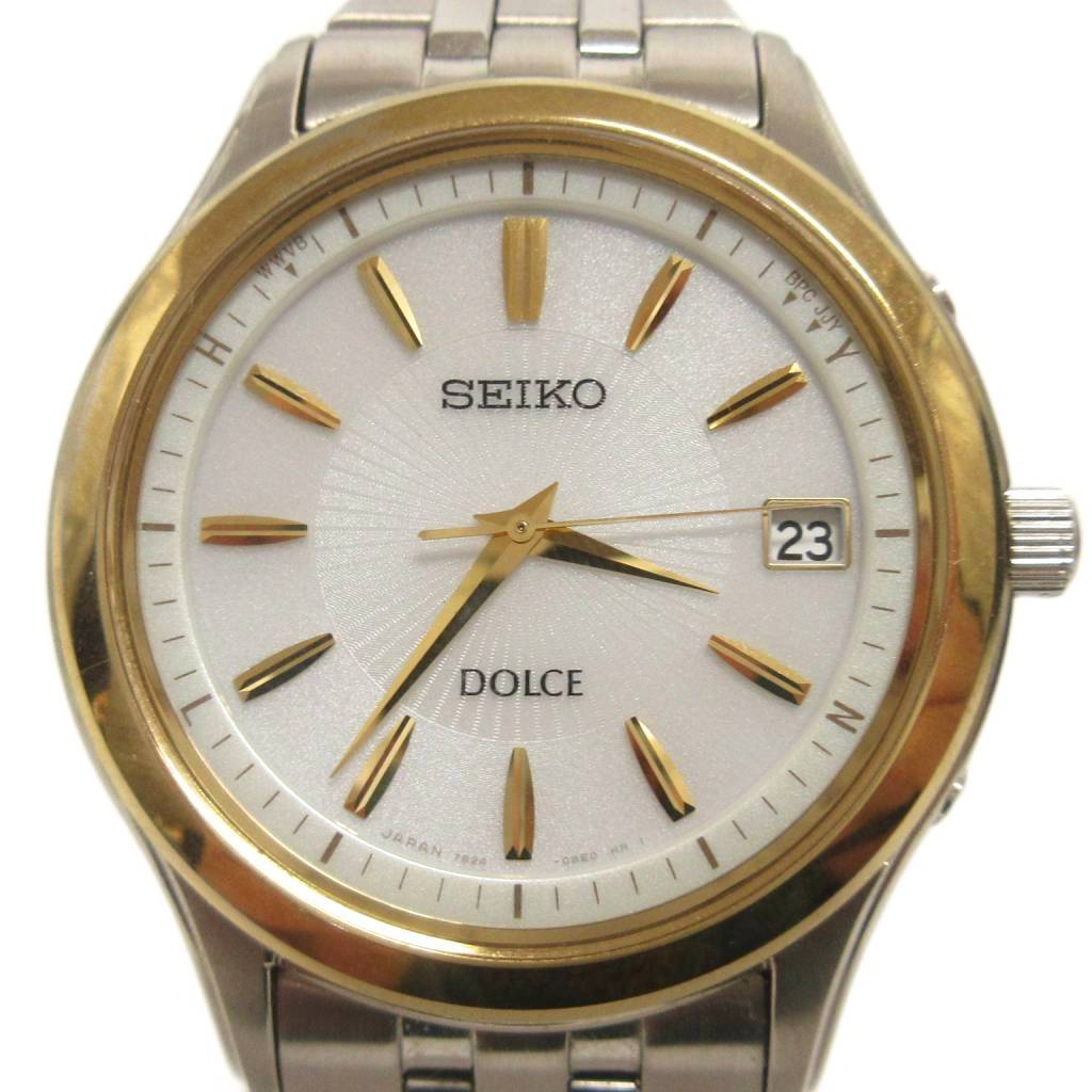 楽天市場】【中古】SEIKO セイコー ドルチェ 7B22-0AE0 シェル文字盤