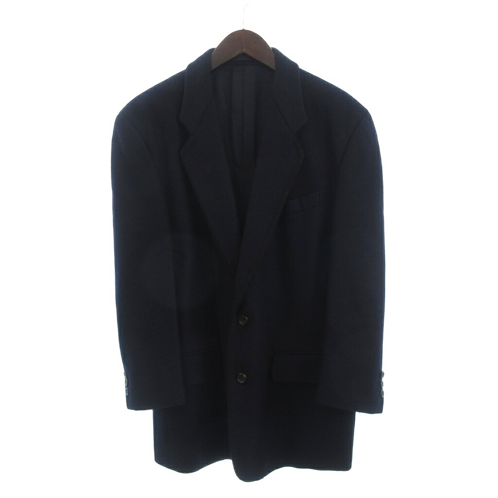 【中古】コムデギャルソンオムプリュス COMME des GARCONS HOMME PLUS 美品 ヴィンテージ 89年製 アーカイブ テーラードジャケット シングル 2B ウール ノーベント PJ-05069M 紺 ネイビー M メンズ 【ベクトル 古着】 251209|ブランド古着ベクトルプレミアム店