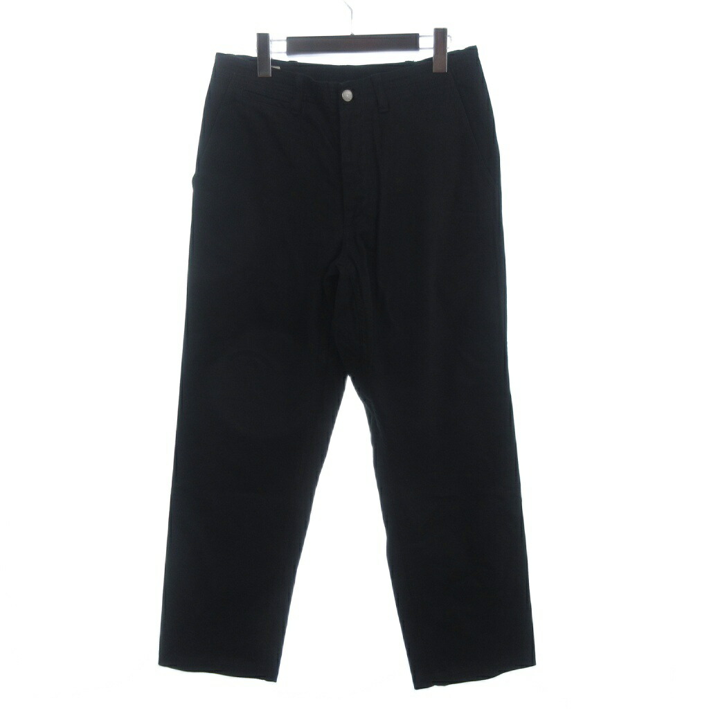 【中古】ササフラス SASSAFRAS Sprayer Stream Pants チノパンツ ボタンフライ ロング コットン 黒 ブラック M メンズ 【ベクトル 古着】 260202