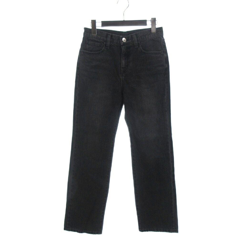 【中古】ドゥーズィエム クラス ラリュー DEUXIEME CLASSE L'ALLURE 美品 25年製 Straight Jeans デニムパンツ ジーンズ コットン 25-030-500-8241-3-0 グレー 34 レディース 【ベクトル 古着】 260223