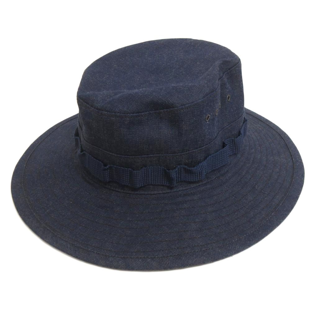 【中古】未使用品 フリーホイーラーズ FREEWHEELERS & CO タグ付き CIVILIAN MODEL ブー二ーハット BOONIE HAT 帽子 デニム 2627001 インディゴ M-L 青 ブルー メンズ 【ベクトル 古着】 260621|ブランド古着ベクトルプレミアム店