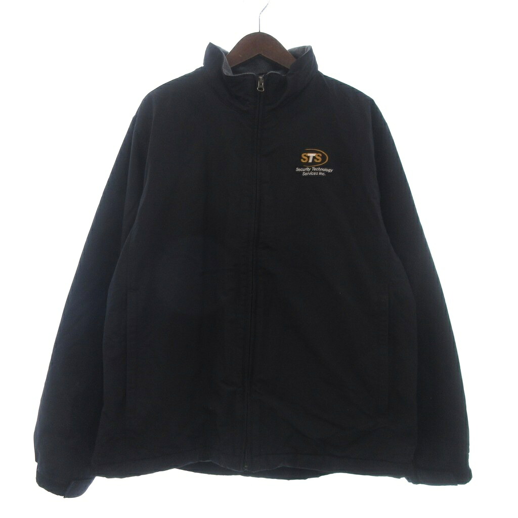 【中古】ランズエンド LANDS' END ヴィンテージ ナイロンジャケット 中綿 ブルゾン 長袖 フリース 黒 ブラック M メンズ 【ベクトル 古着】 260710｜ブランド古着ベクトルプレミアム店