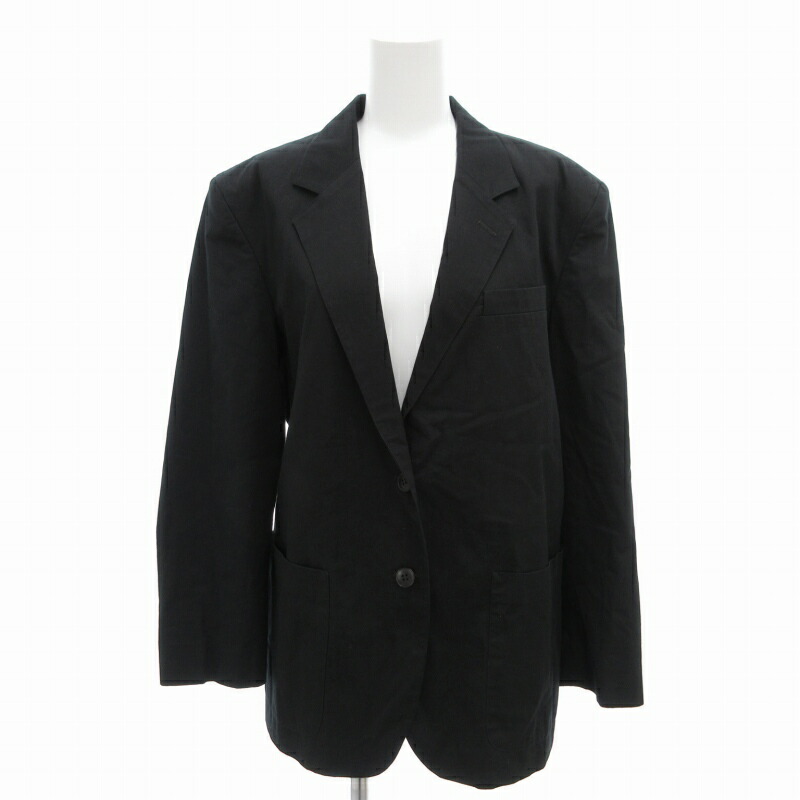 まんぼうagnes b. ブラック テーラードジャケット S セットアップ対応商品】UW02 VESTE クラシックジャケット