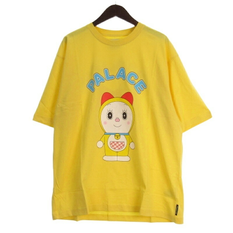 【中古】パレス Palace × ドラえもん ドラミちゃん Tシャツ カットソー 半袖 プリント イエロー XL メンズ 【ベクトル 古着】 250925