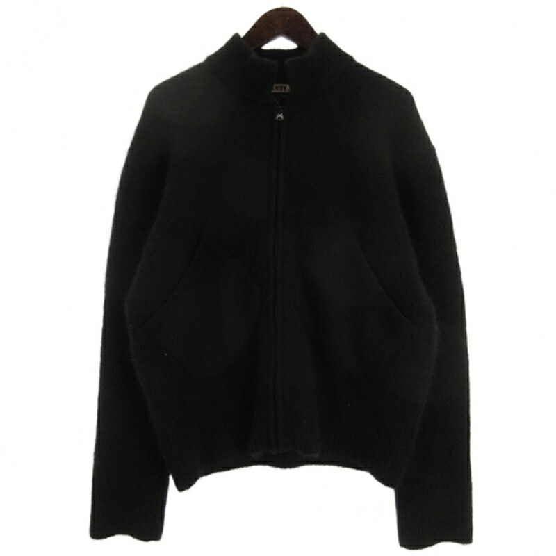 【中古】ランディ RANDY ドライバーズ ニット カーディガン モヘヤ混 AW23-RKT03 ブラック 2 メンズ 【ベクトル 古着】 260104