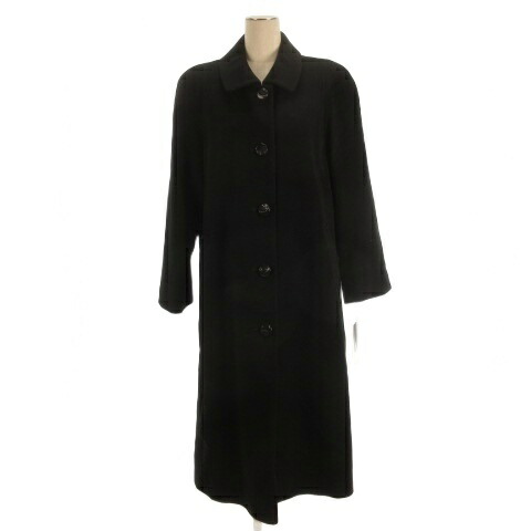 【中古】未使用品 ハイセンス HIGH SENSE カシミヤ コート ブラック M 260303E レディース 【ベクトル 古着】 260303