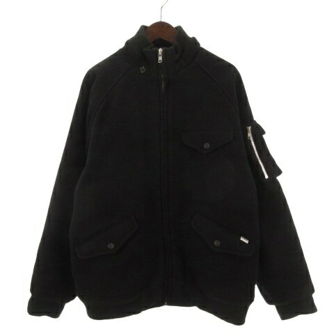 【中古】ステューシー STUSSY 羊毛 上衣 上衣 黒いこと L 260316E ■GY12 ☆AA★ メンズ 【ベクター 古着】 260316