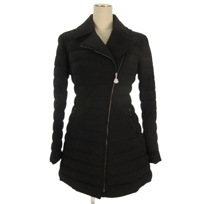 【中古】モンクレール MONCLER NOUES ダウン コート ブラック 0 レディース 【ベクトル 古着】 260302｜ブランド古着ベクトルプレミアム店