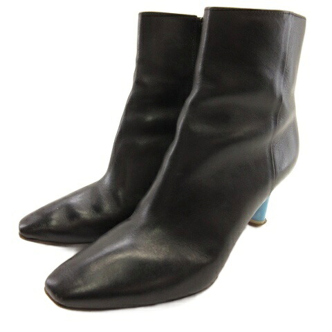 【中古】ヴェトモン ベトモン VETEMENTS ショートブーツ レザー ブラック 36 ■GY62 レディース 【ベクトル 古着】 260425｜ブランド古着ベクトルプレミアム店