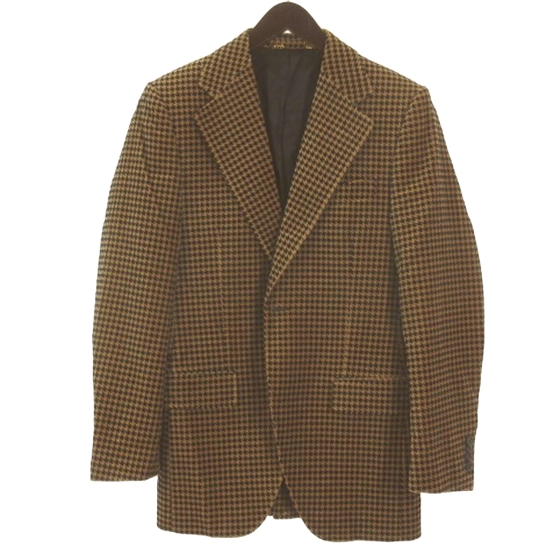 【中古】ドルチェ\u0026ガッバーナ 弗ガバ DOLCE\u0026GABBANA テーラードジャケット 天鵞絨 チドリ透かし彫り 黒いこと 赤銅色 46■GY62 メンズ 【ベクター 古着】 260425