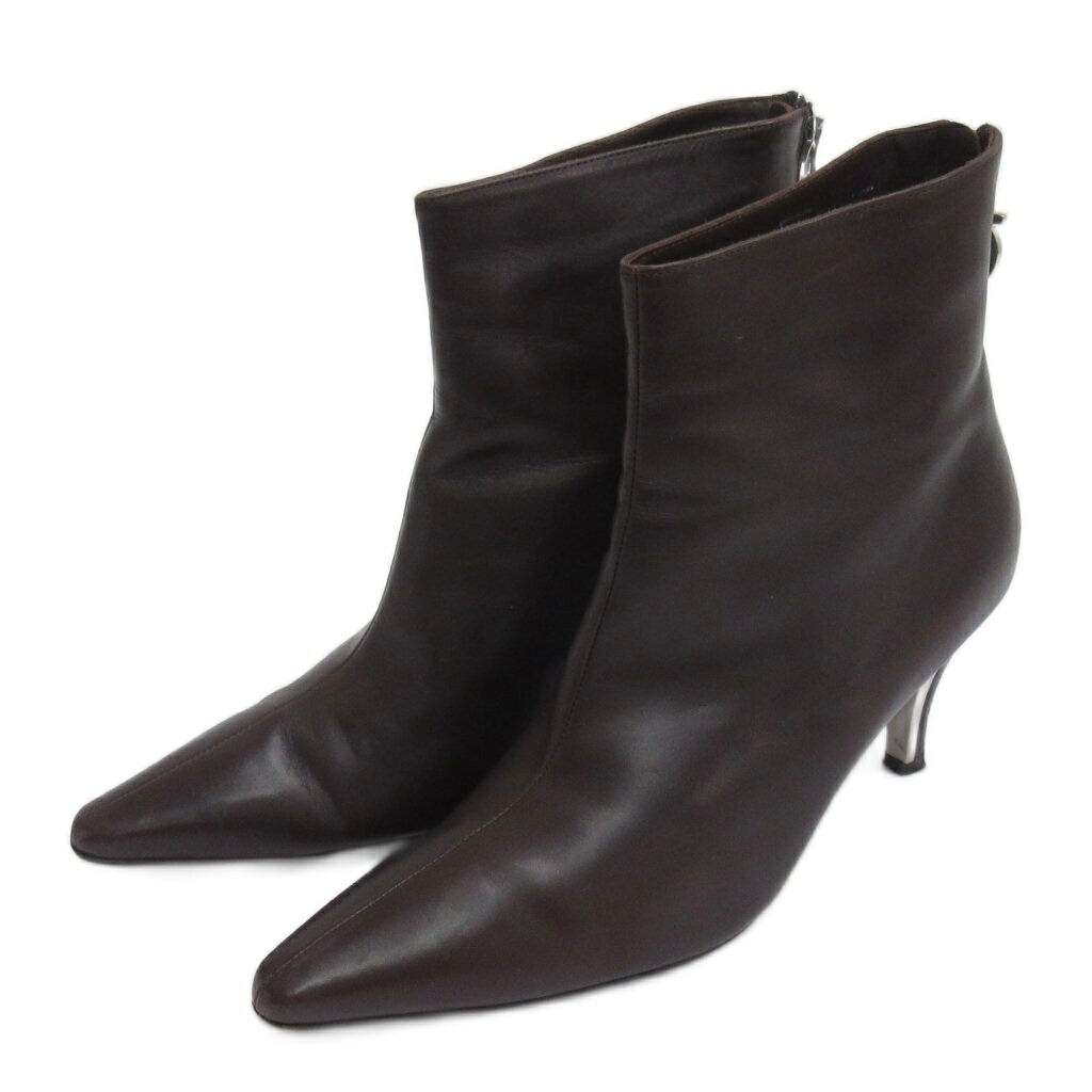 【中古】サルヴァトーレフェラガモ Salvatore Ferragamo ブーティ ブーツ 赤銅色 5.5 23珊 ■GY62 レディース 【ベクター 古着】 260327 レディース靴-その他-ブーツ
