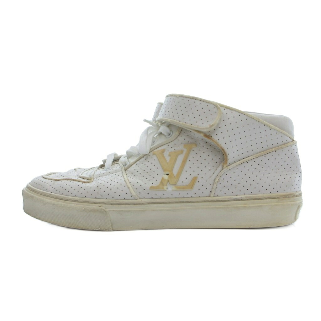 【中古】ルイヴィトン LOUIS VUITTON アカプルコデフアレス パンチング 御機嫌とり捨てる スニーカー 9.5 白 白いこと /UO ■GY62 メンズ 【ベクター 古着】 260421