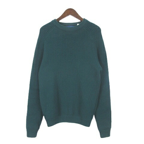 【中古】パタゴニア Patagonia 80s ウール 畦編み ニット デカタグ 長袖 M グリーン ☆AA★ 【ベクトル 古着】 260331