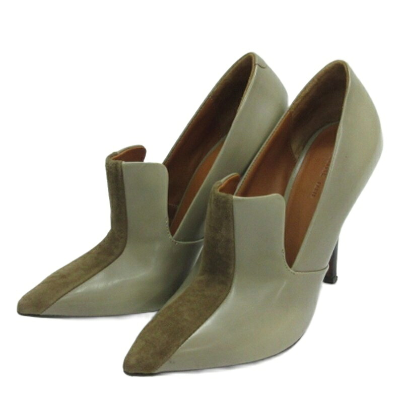 【中古】セリーヌ CELINE ブーティ レザー ブラウン系 35 22cm 【ベクトル 古着】 260412｜ブランド古着ベクトルプレミアム店