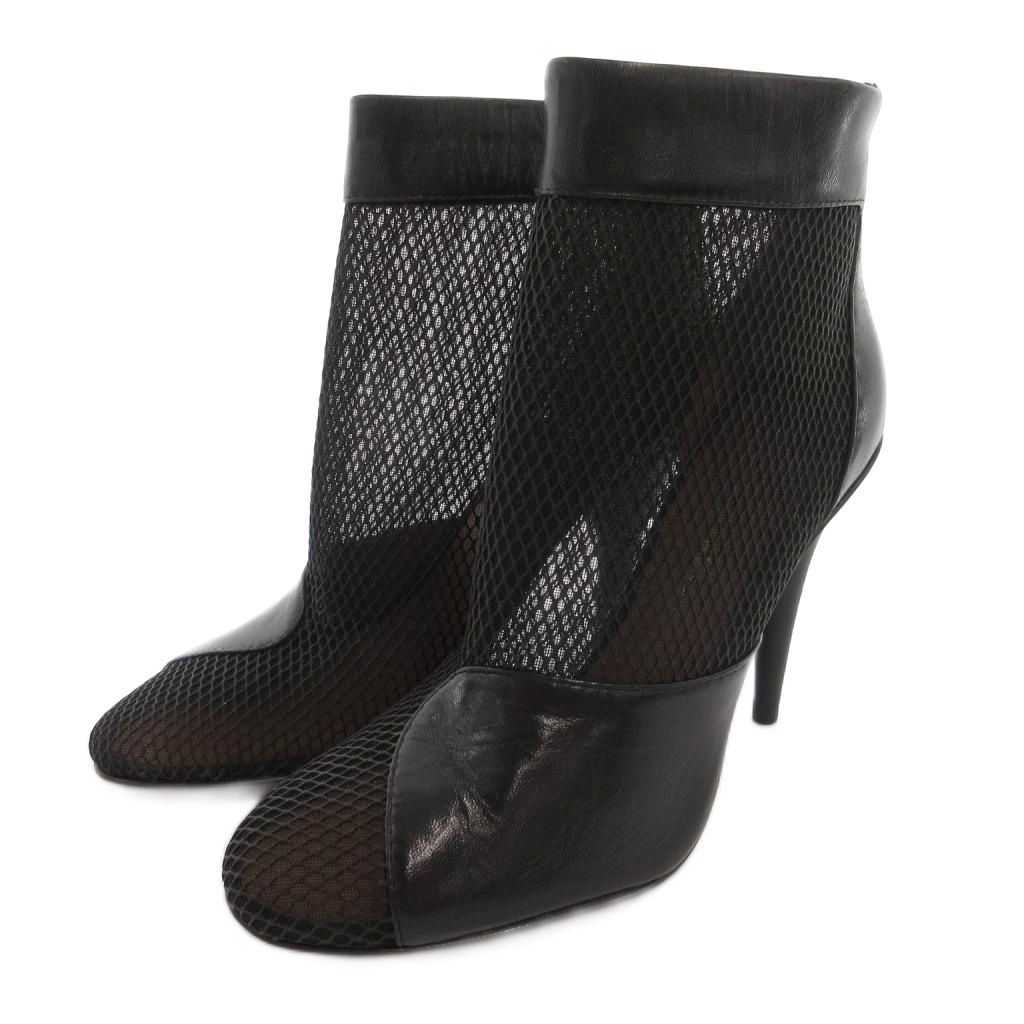【中古】3.1 フィリップリム 3.1 phillip lim メッシュ ブーツ ショート レザー切替 36 黒 ブラック /FF ■GY62 【ベクトル 古着】 260421｜ブランド古着ベクトルプレミアム店 12,600円